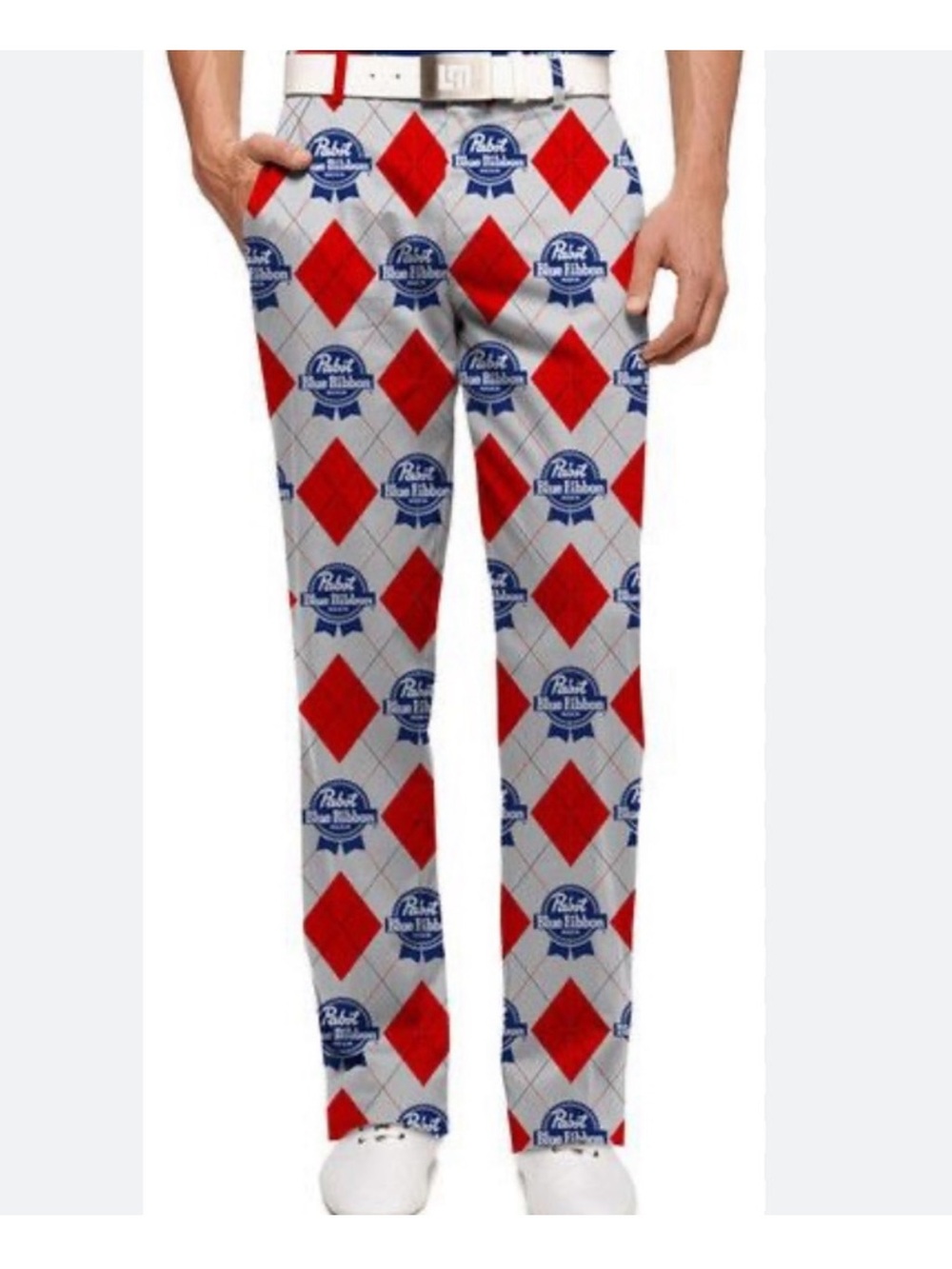 Loudmouth Pabst blue ribbon golf pants Sz 36x32